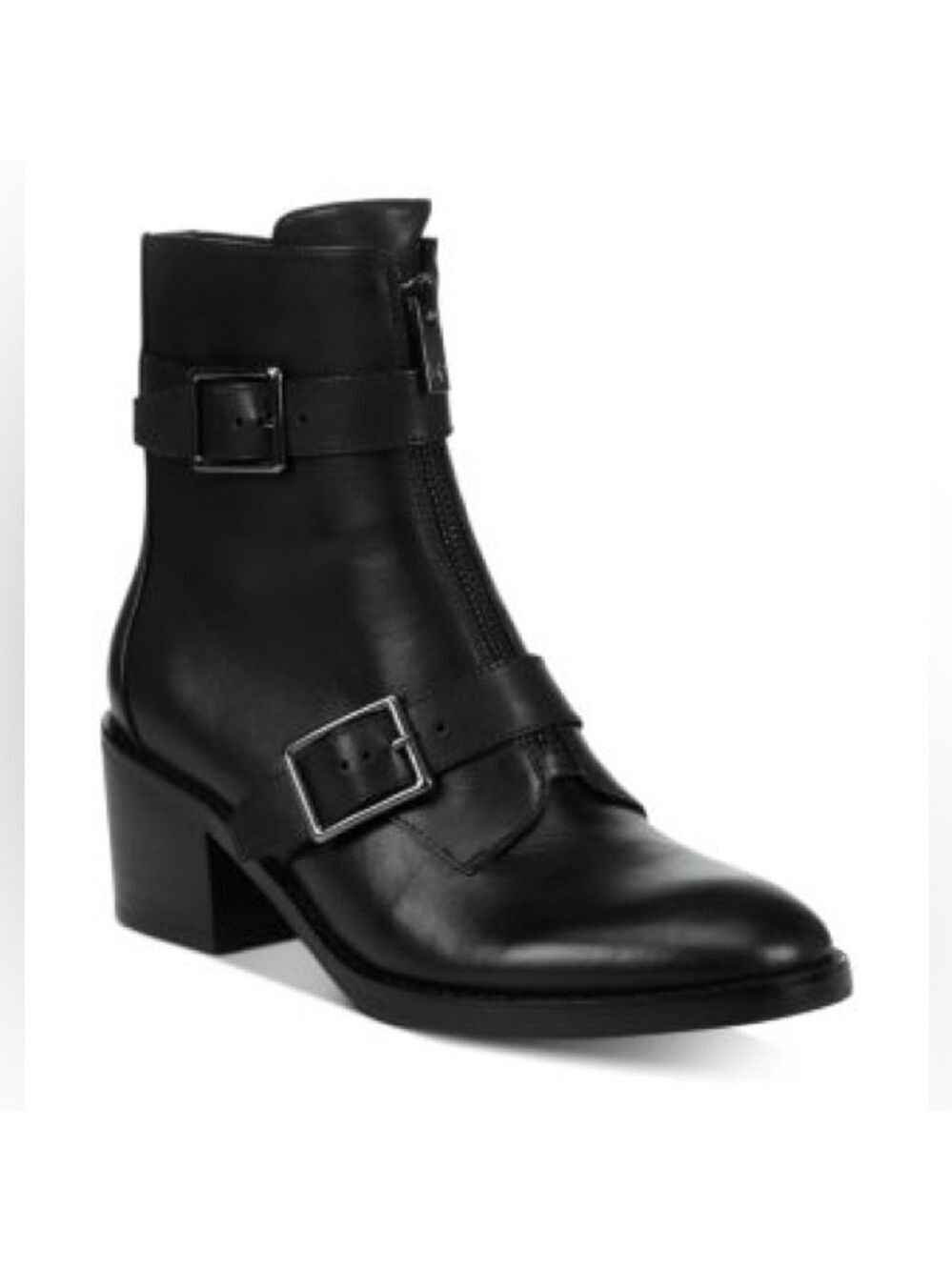 Donald Pliner Women's Dustin Zip-Up Booties
Black Silver Moto
Size 8